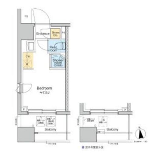 TOMORE品川中延　401号室　間取り