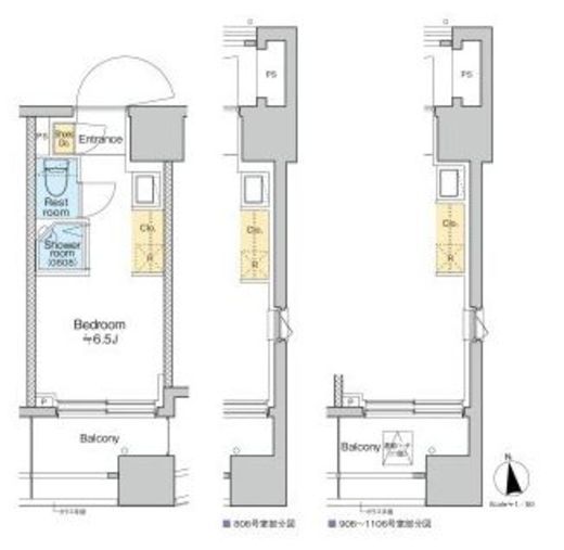 TOMORE品川中延　404号室　間取り