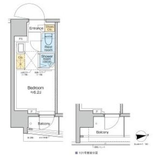 TOMORE品川中延　409号室　間取り