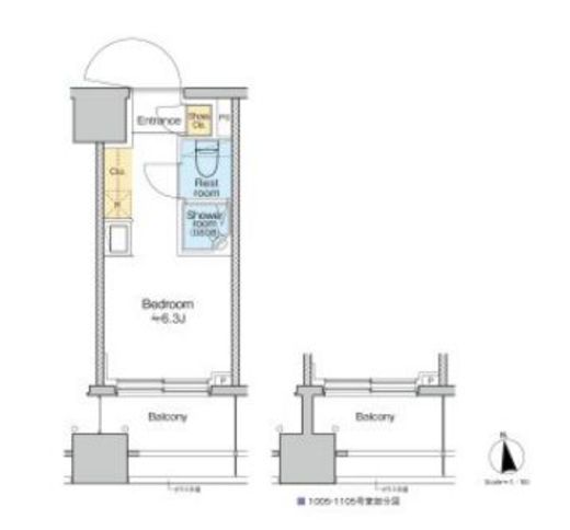 TOMORE品川中延　405号室　間取り