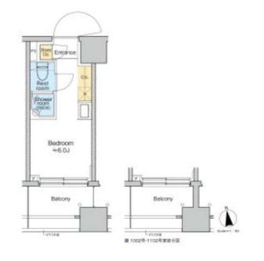 TOMORE品川中延　802号室　間取り