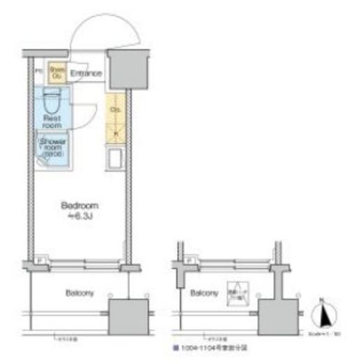 TOMORE品川中延　904号室　間取り