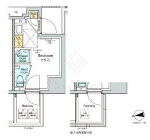 TOMORE品川中延　1113号室　間取り