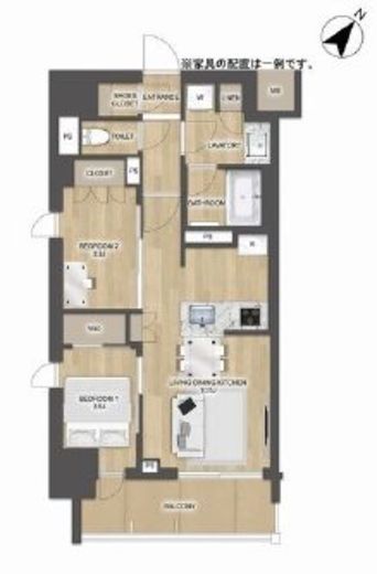 プレディアコート大森山王　204号室　間取り