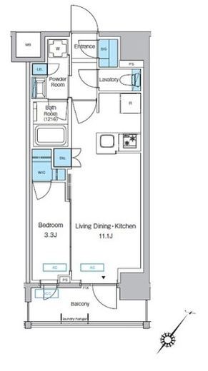 プレディアコート大森山王　704号室　間取り