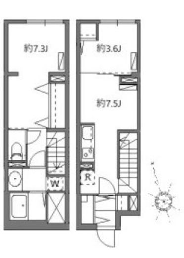 ソラシアレジデンス学芸大学Ⅱ　103号室　間取り