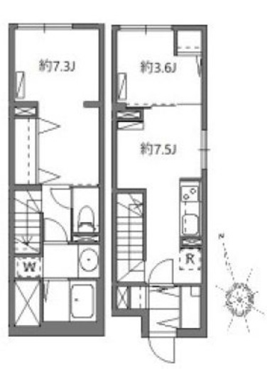 ソラシアレジデンス学芸大学Ⅱ　107号室　間取り