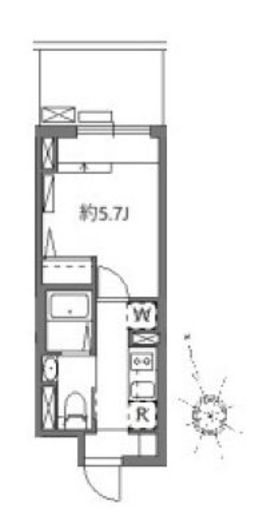 ソラシアレジデンス学芸大学Ⅱ　304号室　間取り