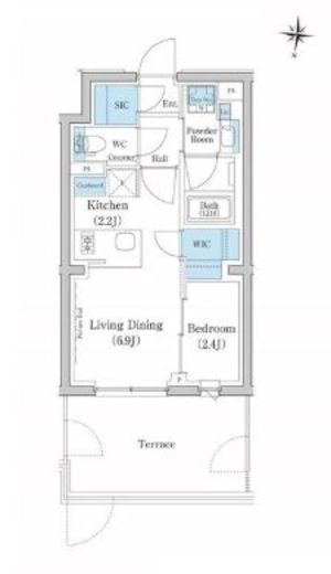 スタイリオ池上SOUTH　110号室　間取り