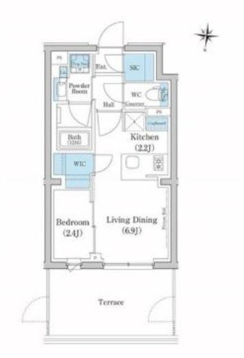 スタイリオ池上SOUTH　111号室　間取り