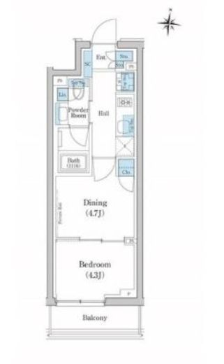 スタイリオ池上SOUTH　202号室　間取り