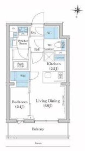 スタイリオ池上SOUTH　211号室　間取り