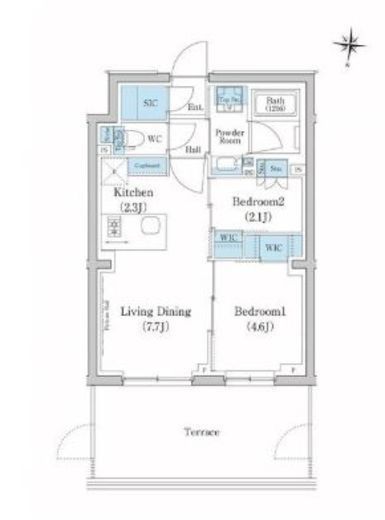 スタイリオ池上SOUTH　212号室　間取り