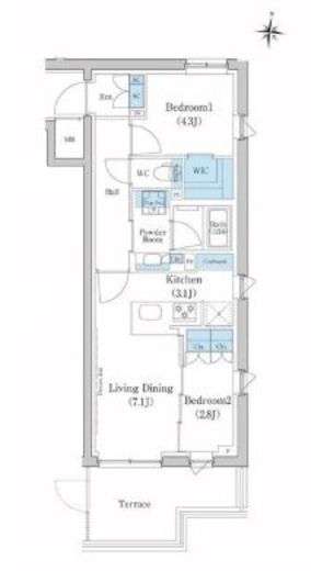 スタイリオ池上SOUTH　304号室　間取り