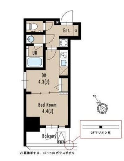 アルティザ五反田　302号室　間取り
