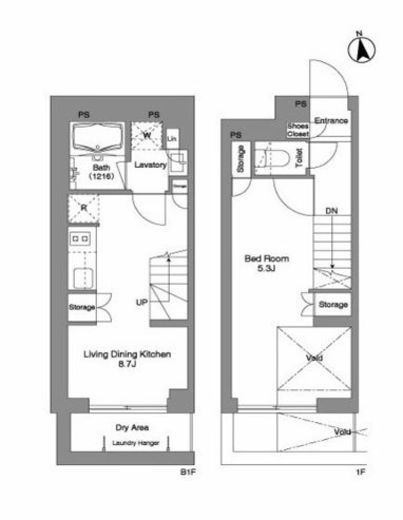 コンフォリア戸越公園　101号室　間取り