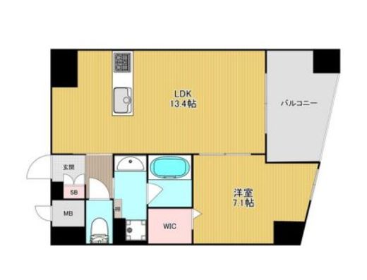 Villa M01　801号室　間取り