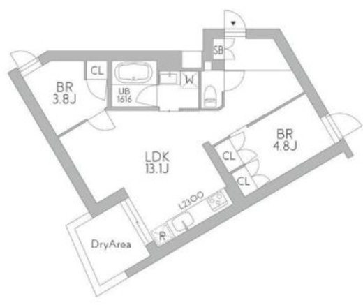 GranDuo梅ヶ丘　102号室　間取り