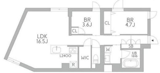 GranDuo梅ヶ丘　303号室　間取り