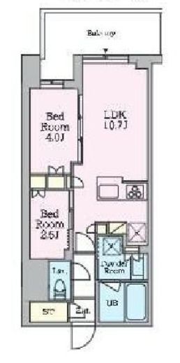 クレストコート旗の台　101号室　間取り