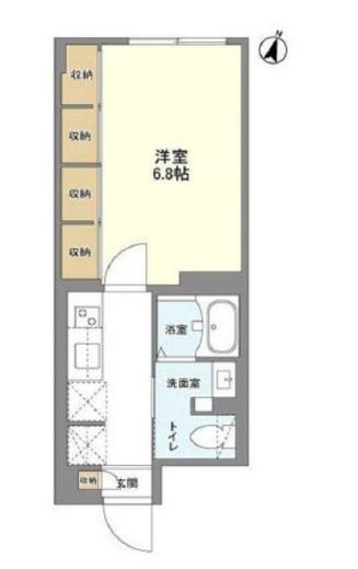 ウェルスクエア駒場東大前　205号室　間取り