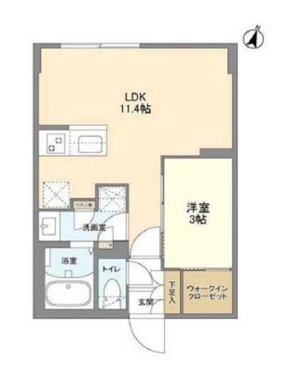 ウェルスクエア駒場東大前　304号室　間取り