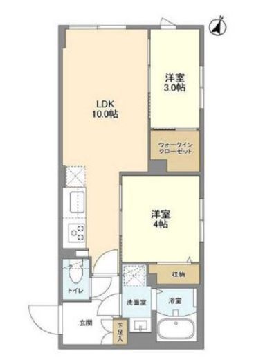 ウェルスクエア駒場東大前　306号室　間取り