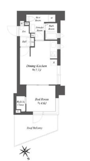 ブランシエスタ品川大井町パークエッジ　601号室　間取り