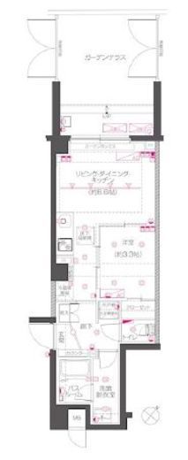 ZOOM下丸子　308号室　間取り