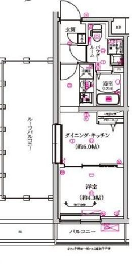 レガリス武蔵小山　404号室　間取り