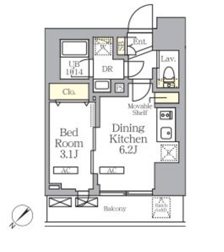 プライムガーデン大森　305号室　間取り