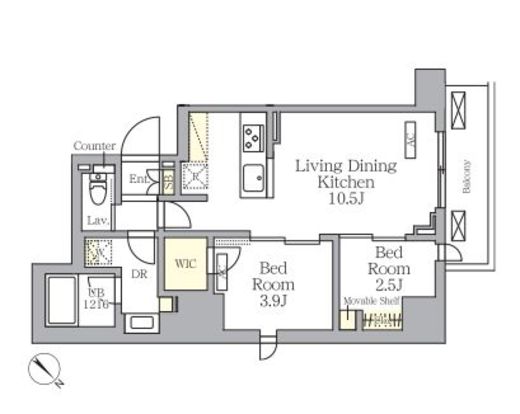 プライムガーデン大森　603号室　間取り