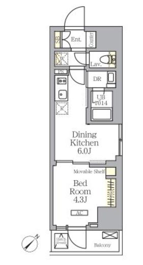 プライムガーデン大森　801号室　間取り