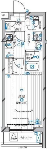 レガリス蒲田　503号室　間取り