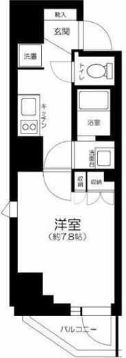 GRANSITE NAKAMEGURO (グランジット中目黒)　501号室　間取り