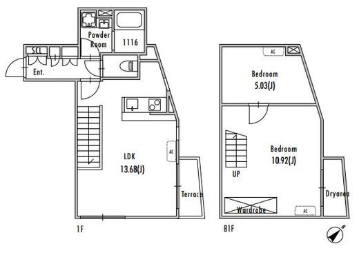 GRAN PASEO 池尻大橋 (グランパセオ池尻大橋)　104号室　間取り