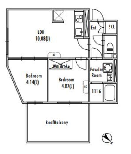 GRAN PASEO 池尻大橋 (グランパセオ池尻大橋)　303号室　間取り