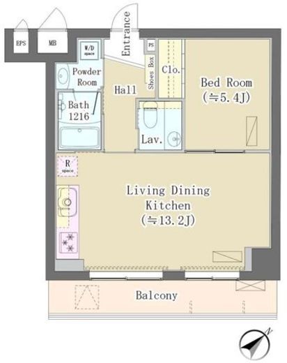 Maison de Takaya　205号室　間取り