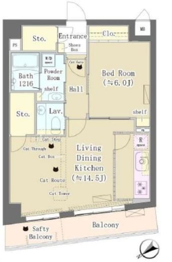 Maison de Takaya　302号室　間取り