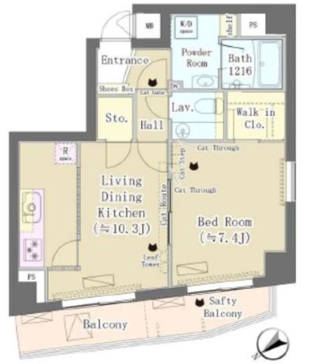 Maison de Takaya　303号室　間取り