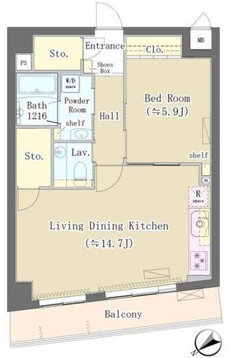 Maison de Takaya　202号室　間取り