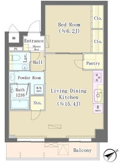 Maison de Takaya　206号室　間取り