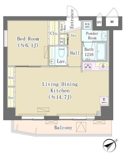 Ｍａｉｓｏｎ　ｄｅ　Ｔａｋａｙａ　204号室　間取り