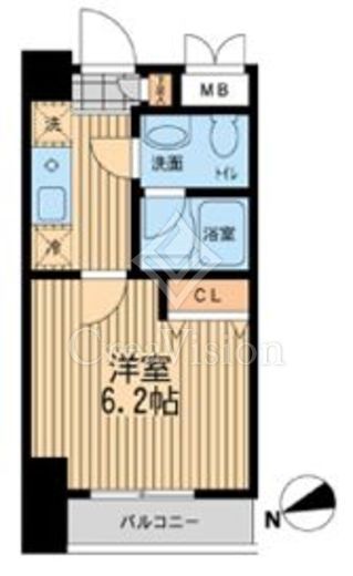 ライブコート大鳥居　107号室　間取り