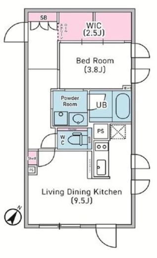 デュオメゾン渋谷松濤　401号室　間取り