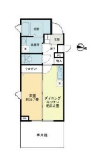 クラリティア池上　104号室　間取り