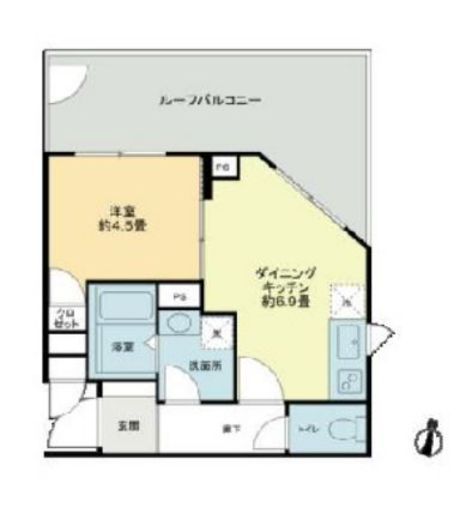 クラリティア池上　502号室　間取り