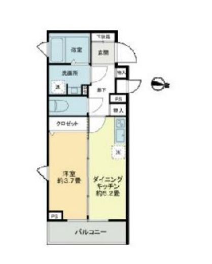 クラリティア池上　503号室　間取り