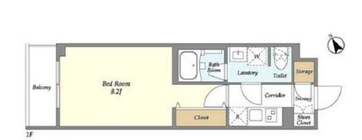 EsTRUTH MAGOME (エストゥルース馬込)　104号室　間取り