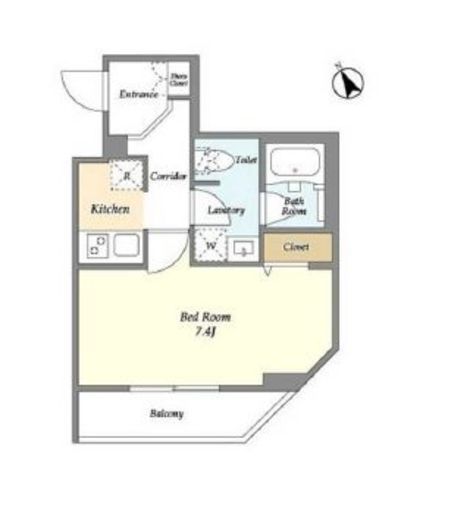 EsTRUTH MAGOME (エストゥルース馬込)　110号室　間取り